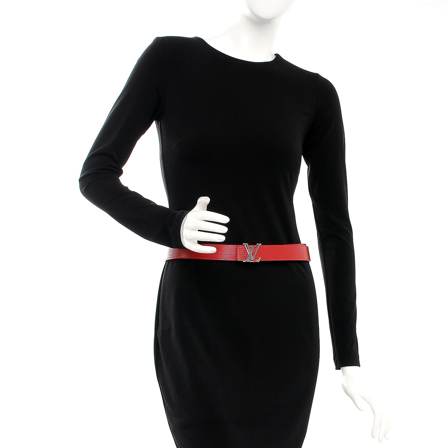 Epi 30mm LV Initiales Belt 80 32 Rubis