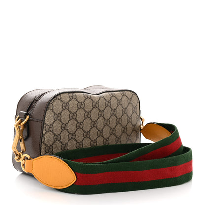 Gucci GG Supreme Monogram Web Neo Vintage Shoulder Bag Beige New Acero Crop 3 of 13