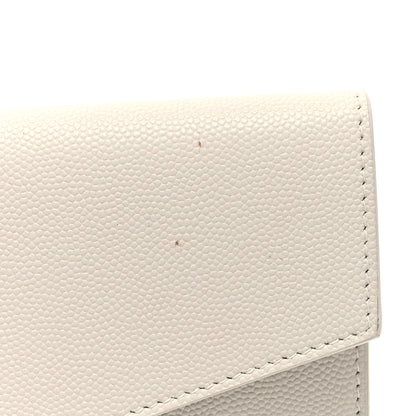 Saint Laurent Grain De Poudre Uptown Pouch Blanc Vintage 8 of 8
