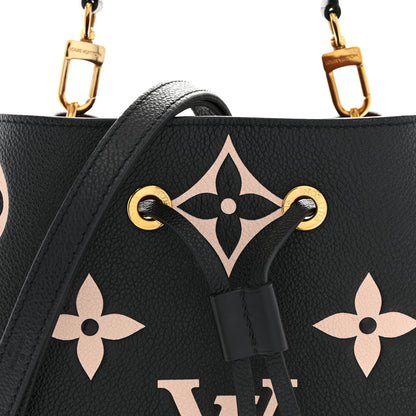 Louis Vuitton Empreinte Monogram Giant Neonoe MM Black Beige 8 of 14