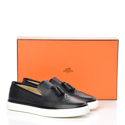 Hermes Epsom Mens Must Sneakers 39.5 Black 11 of 11