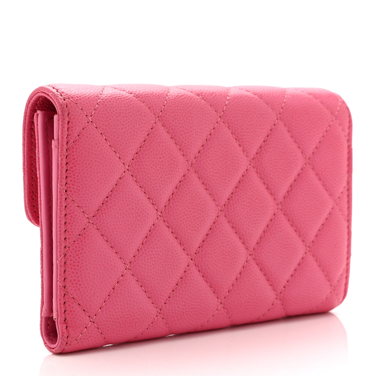 Chanel Caviar Quilted Medium Flap Wallet Pink 3 of 12