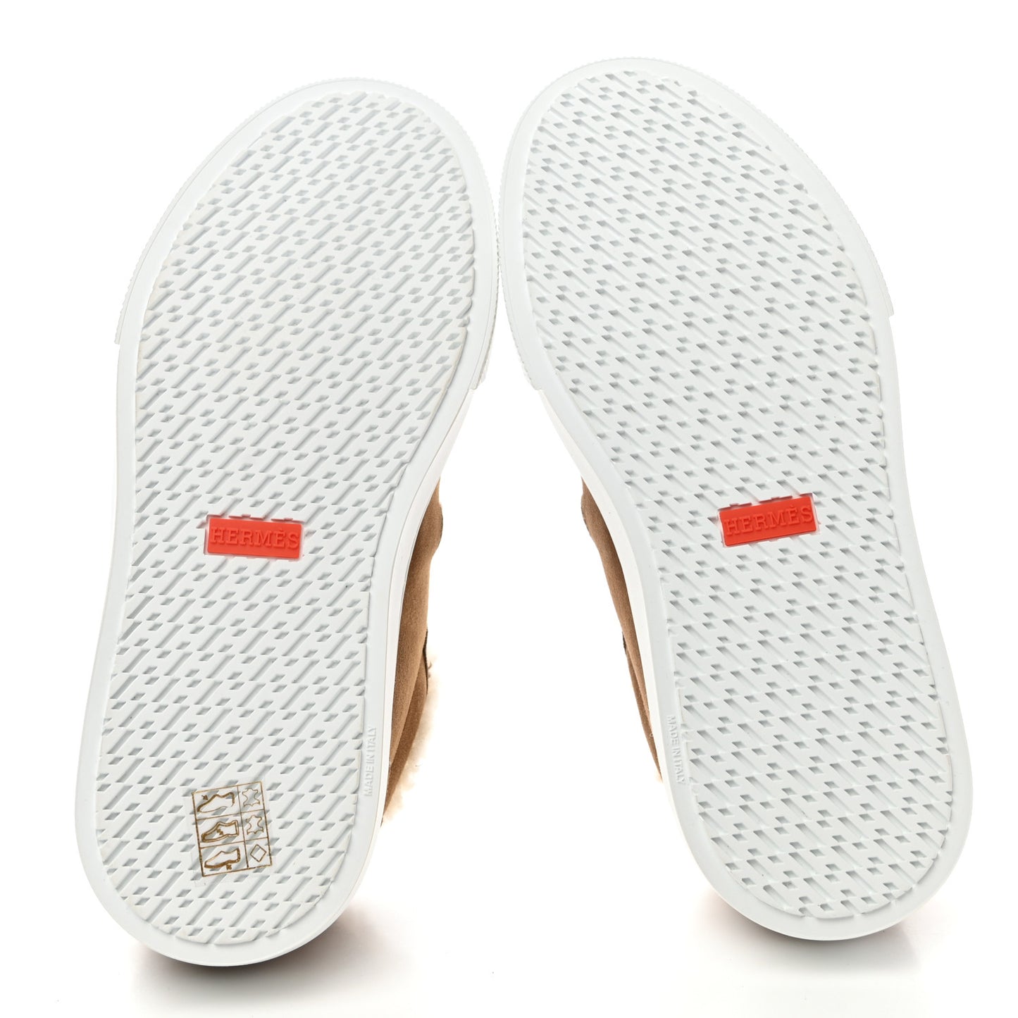 Suede Shearling Day Sneakers 35.5 Naturel
