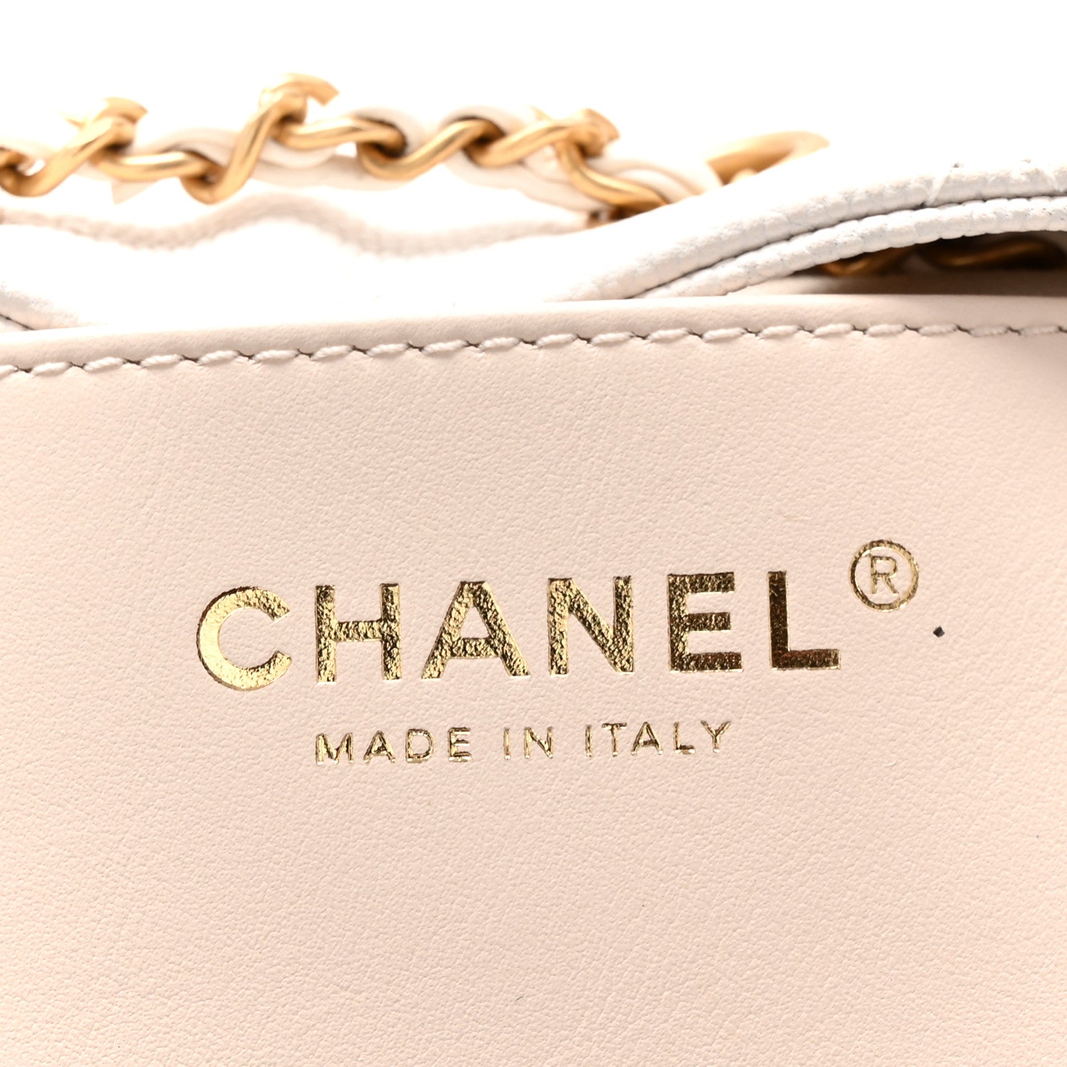 Chanel Caviar Quilted Mini Chanel 25 Handbag White 6 of 10