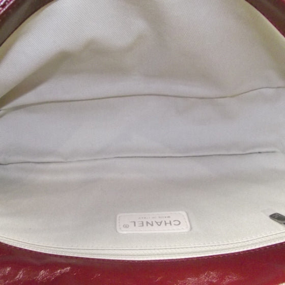 Leather Double Stitch Flap Red