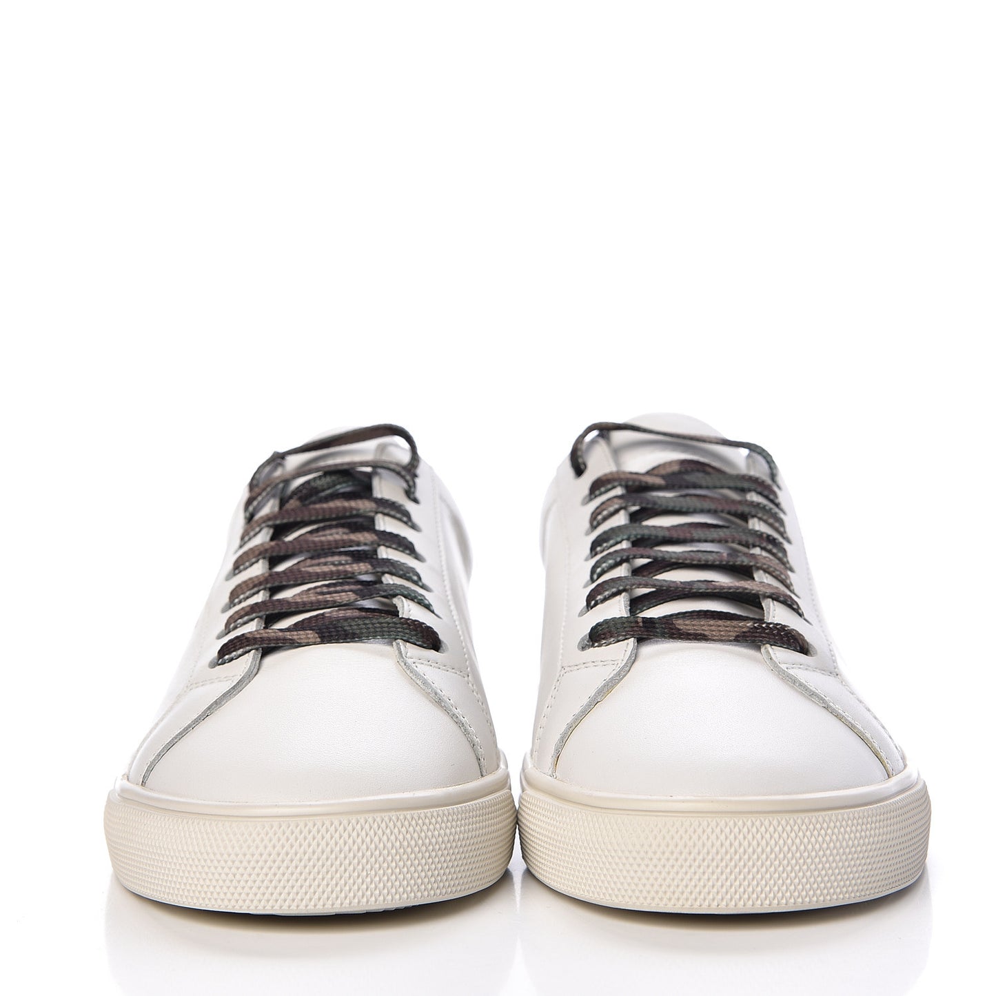 Calfskin Camouflage Womens Andy Low Top Sneakers 36.5 Optic White