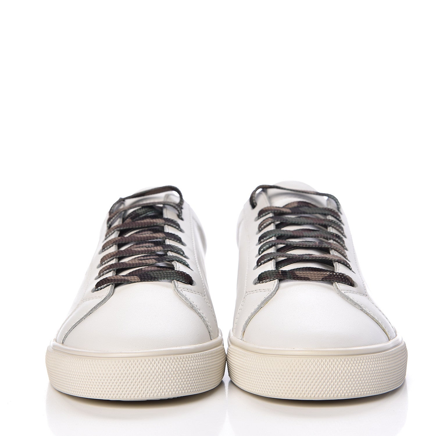 Saint Laurent Calfskin Camouflage Womens Andy Low Top Sneakers 36.5 Optic White 2 of 9