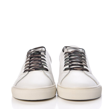 Saint Laurent Calfskin Camouflage Womens Andy Low Top Sneakers 36.5 Optic White 2 of 9
