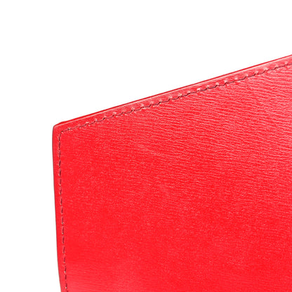 Saint Laurent Smooth Calfskin Monogram Sulpice Chain Wallet Red 10 of 16