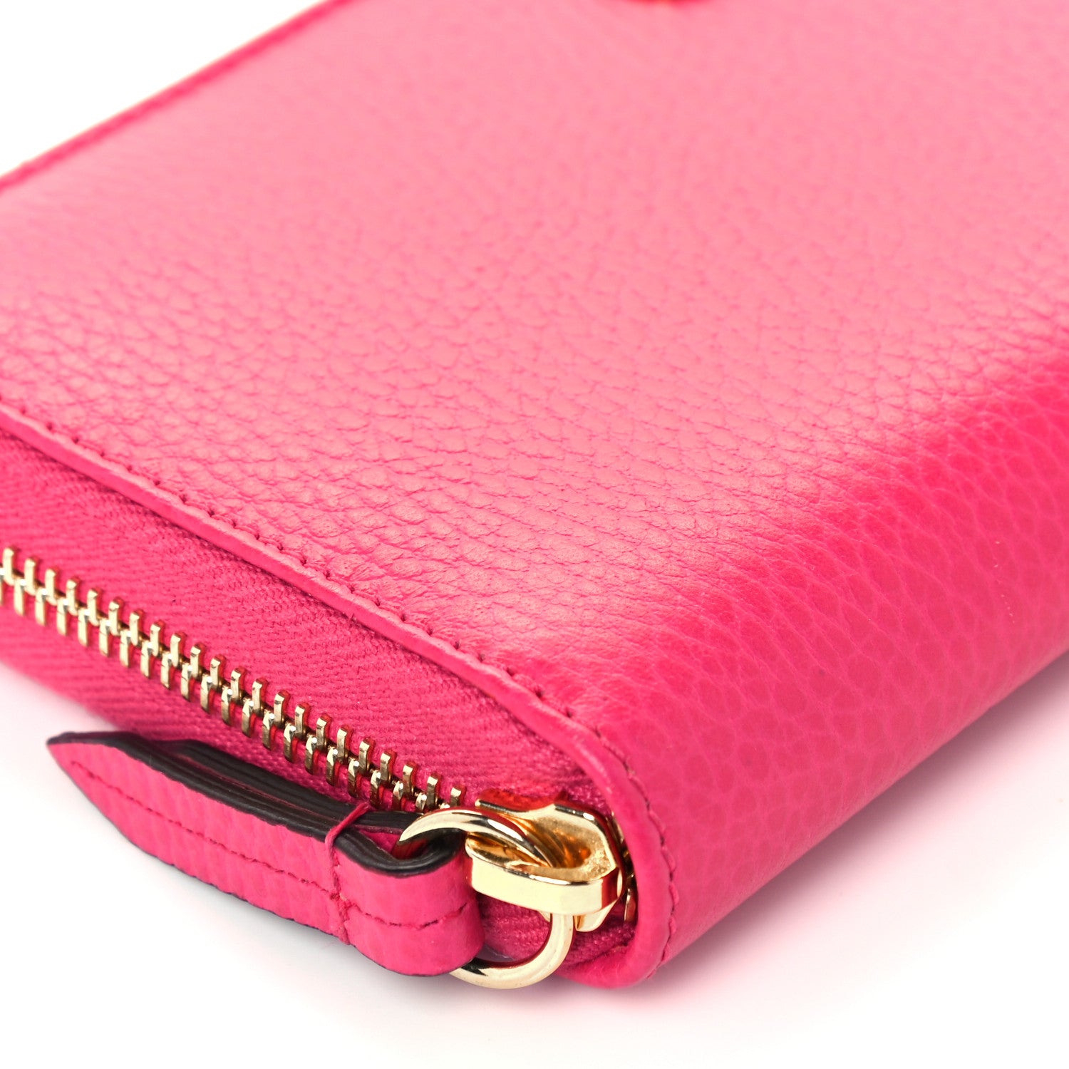 Gucci Dollar Calfskin GG Marmont Zip Around Wallet Box Pink 7 of 10