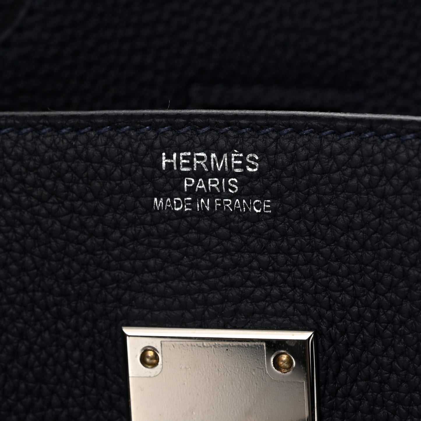 Togo Todoo Feutre HAC Birkin 50 Gris Clair Bleu Nuit