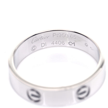 Cartier Platinum 5.5mm LOVE Ring 65 11 8 of 10