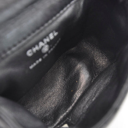 Chanel Quilted Leather 2.55 Ankle Wrist Bag Black 6 of 6