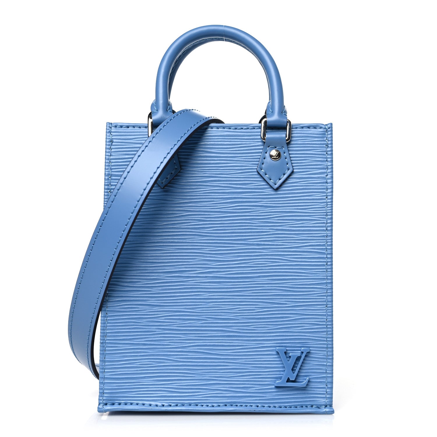 Louis Vuitton Epi Petit Sac Plat Bleuet 1 of 9