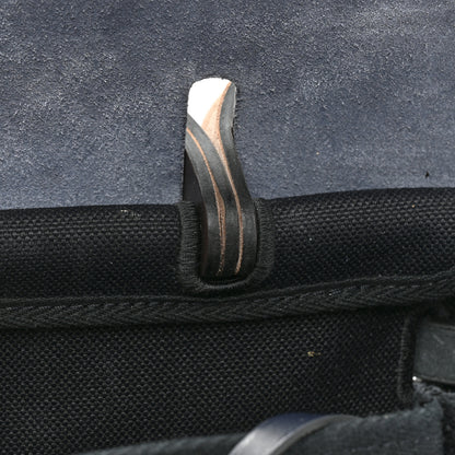 Hermes Military Toile Vache Hunter Herbag Zip Retourne 31 PM Blue Indigo 13 of 14