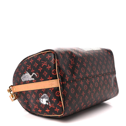 Louis Vuitton Catogram Speedy Bandouliere 30 Marron 4 of 14