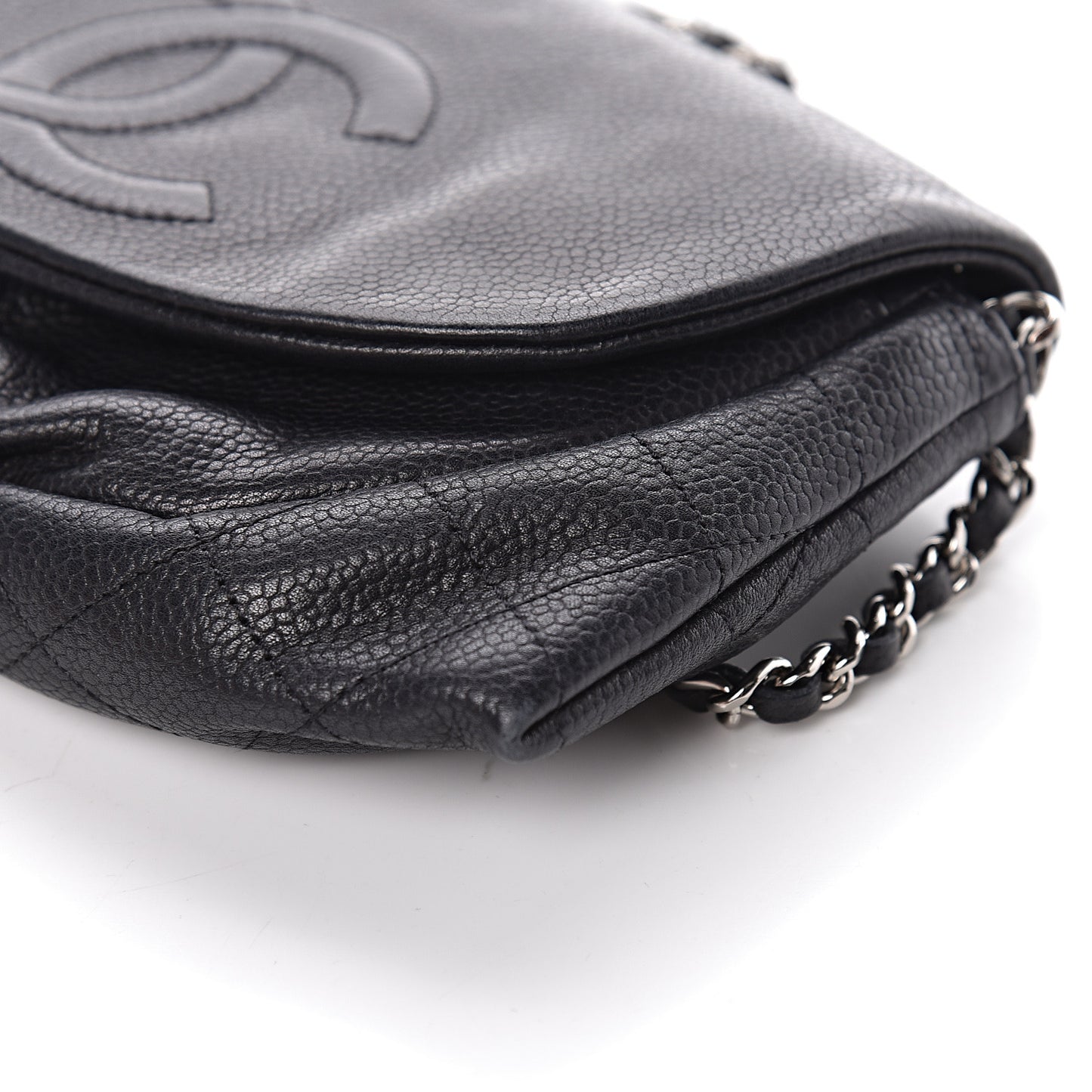 Caviar Half Moon Wallet On Chain WOC Black