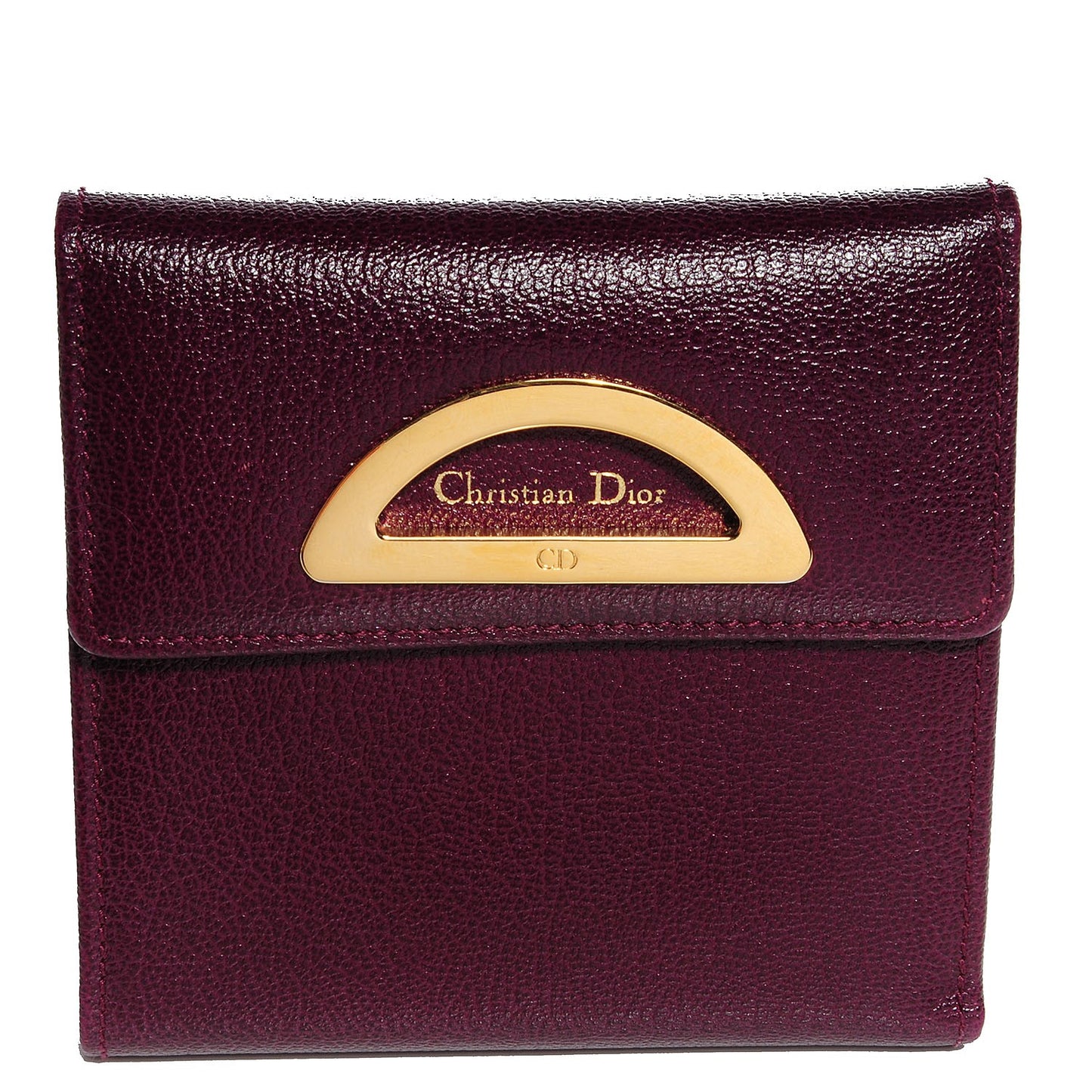 Goatskin Compact Malice Wallet Violet