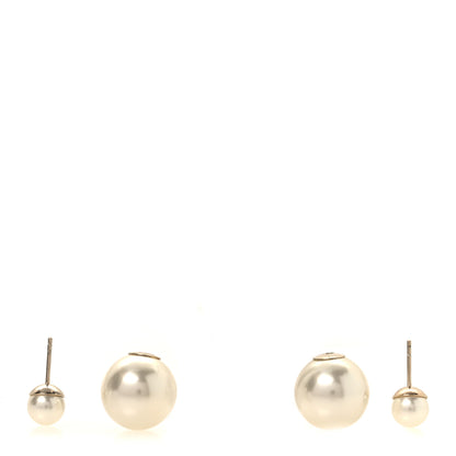 Christian Dior Pearl Mise En Dior Tribal Earrings Gold 3 of 5