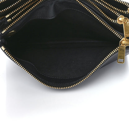 Celine Lambskin Small Trio Crossbody Bag Black 7 of 13