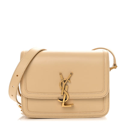 Saint Laurent Smooth Calfskin Small Solferino Satchel Ivory Natural 1 of 14