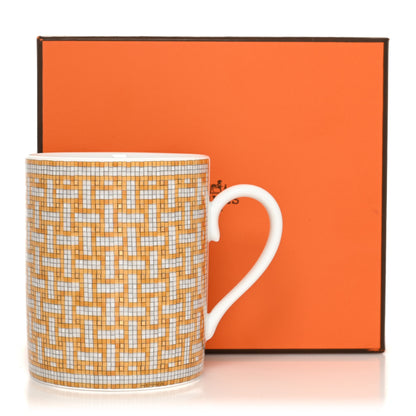 Hermes Porcelain Mosaique au 24 Mug Gold 7 of 7