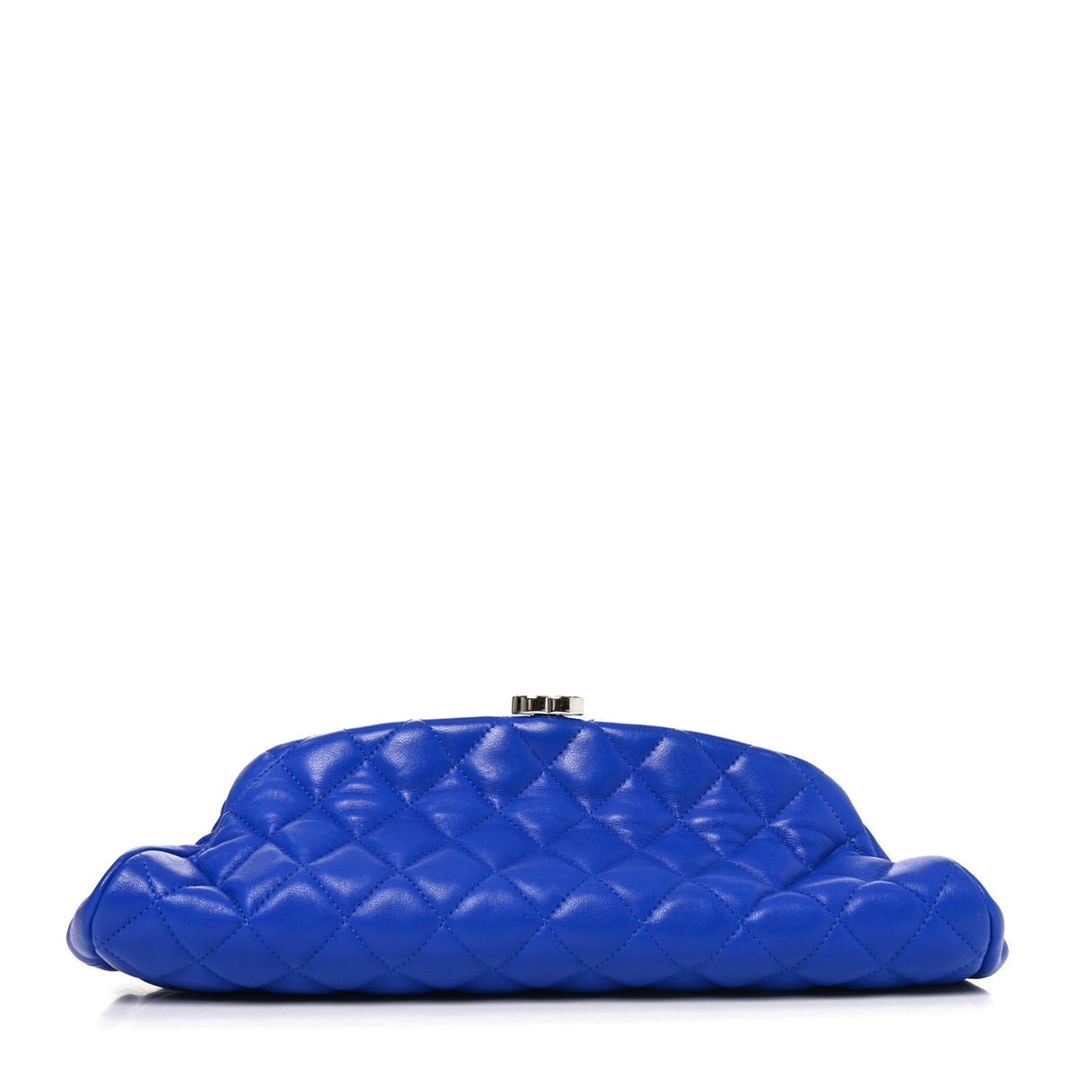 Lambskin Quilted Timeless Clutch Blue