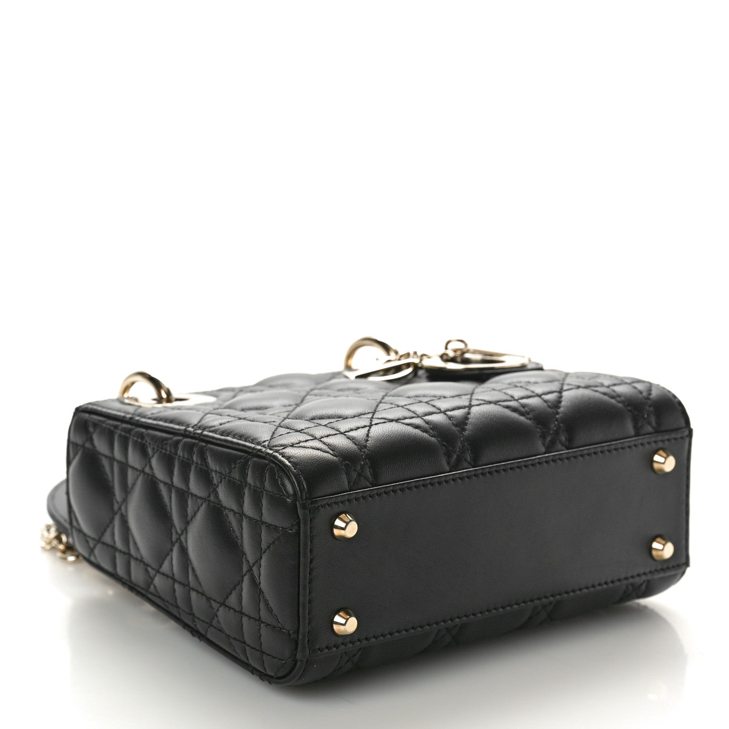 Christian Dior Lambskin Cannage Mini Lady Dior Black 4 of 10