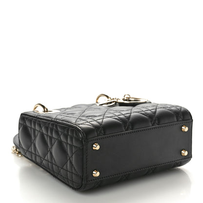 Christian Dior Lambskin Cannage Mini Lady Dior Black 4 of 10