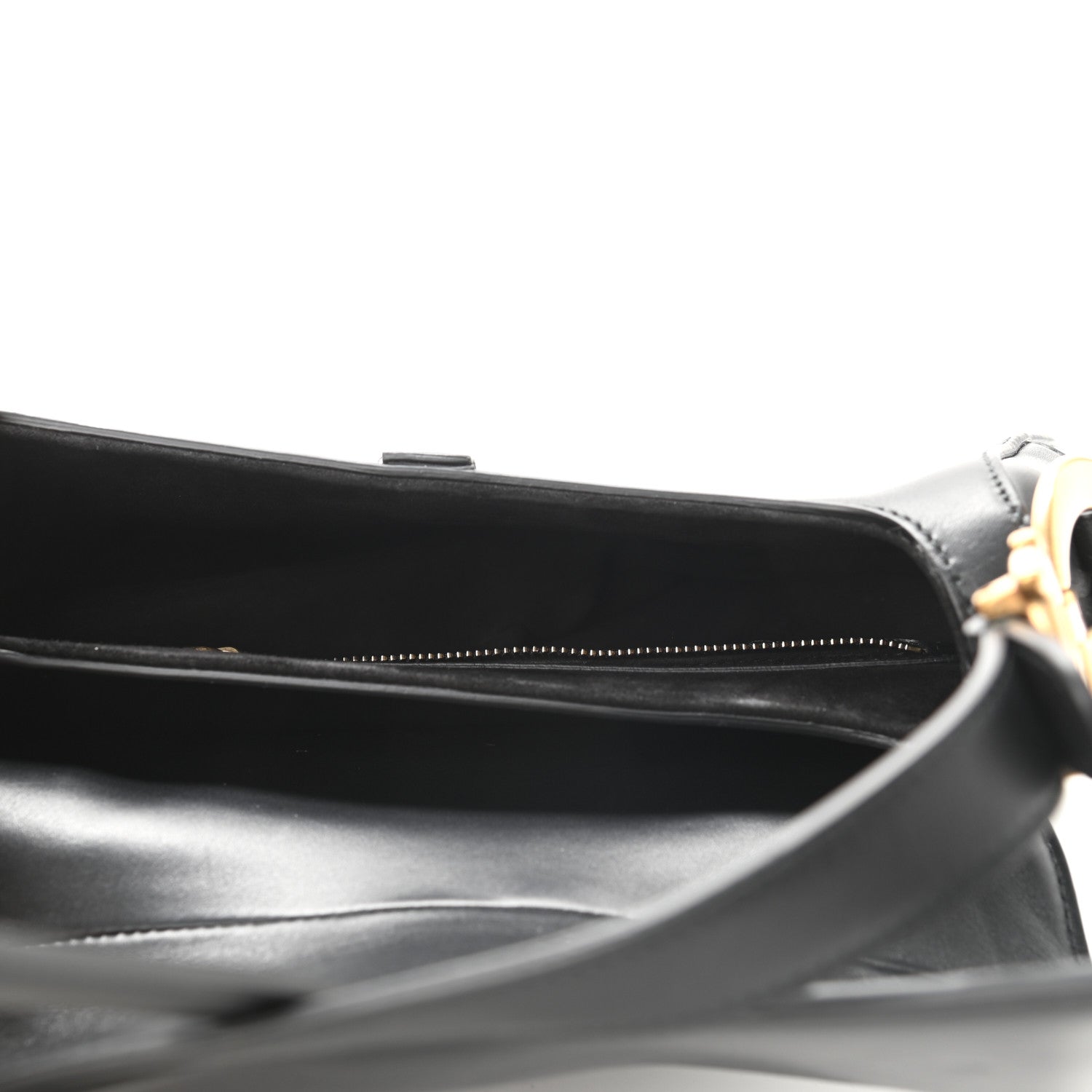 Christian Dior Calfskin Saddle Bag Black 4 of 9