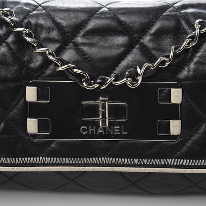 Chanel Lambskin East West Mademoiselle Flap Black 11 of 12