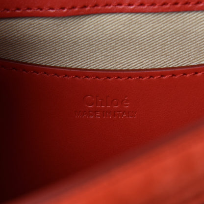 Chloe Calfskin Small Tess Bag Plaid Red 7 of 7