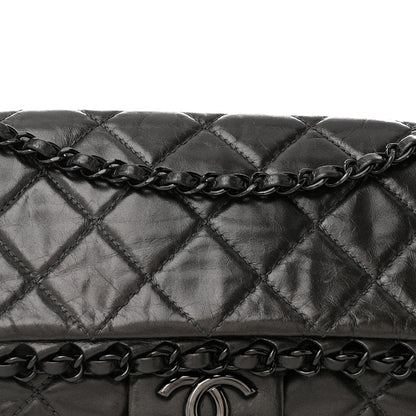Chanel Metallic Calfskin Quilted Medium Chain Me Flap Grey 8 of 11