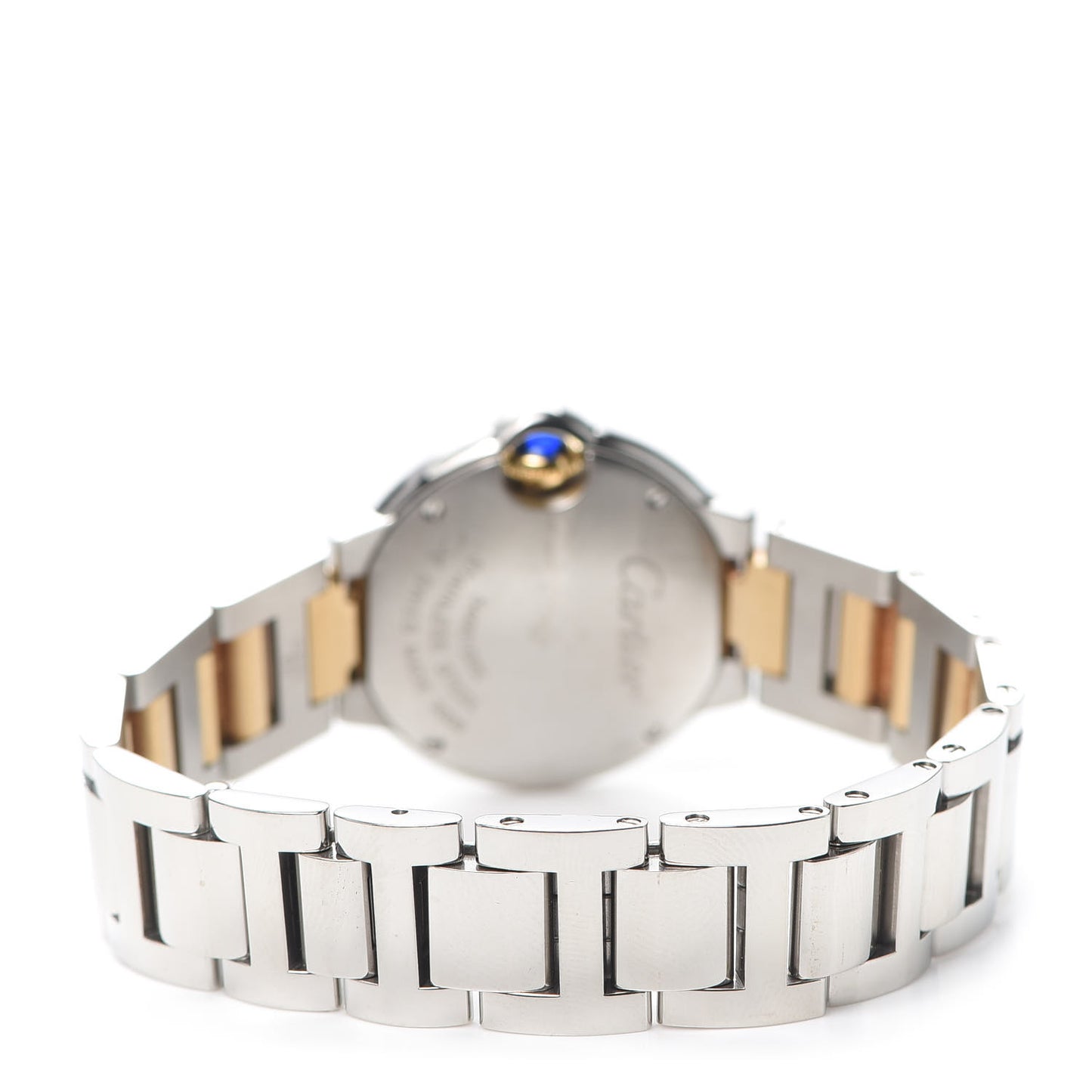 Stainless Steel 18K Yellow Gold 28mm Ballon Bleu De Cartier Quartz Watch