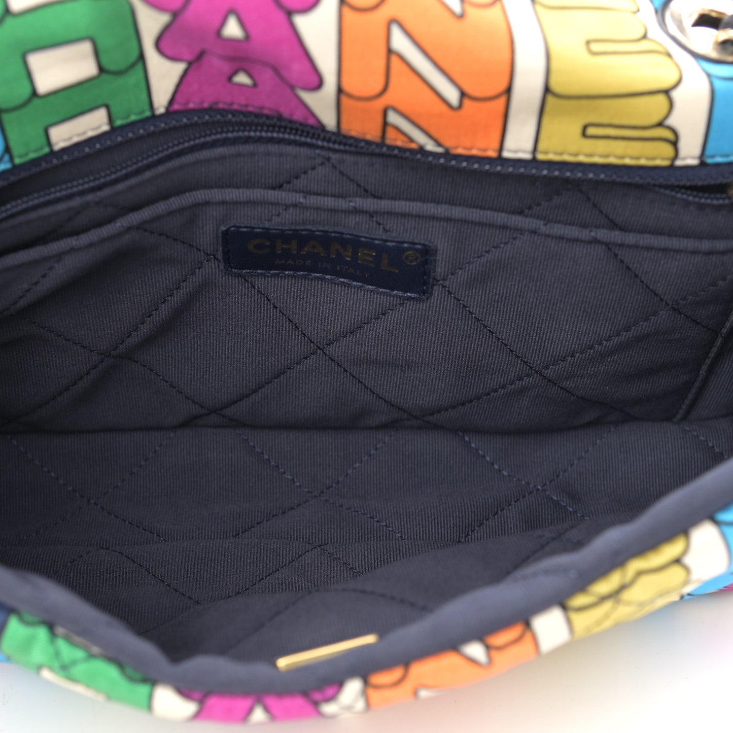 Printed Silk CC Small Single Flap Multicolor