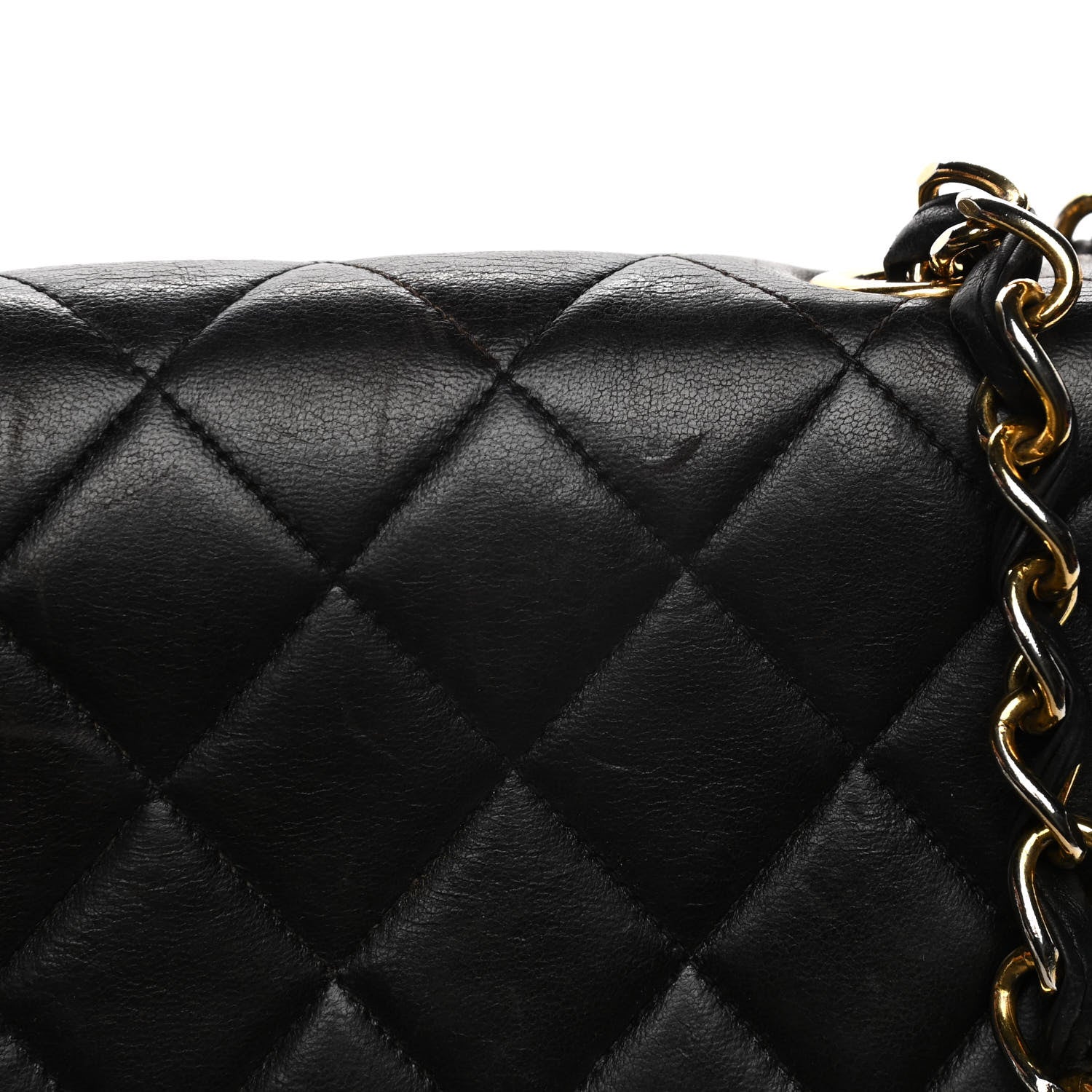 Chanel Lambskin Quilted XL Jumbo Single Flap Black 18 of 21
