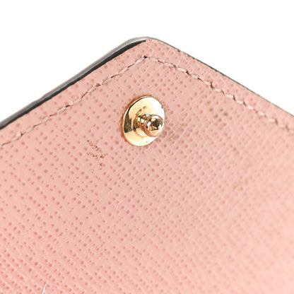 Louis Vuitton Damier Ebene Zoe Wallet Rose Ballerine 6 of 10