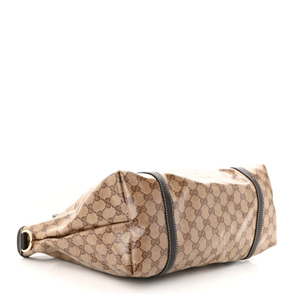Gucci Crystal Monogram Medium Joy Tote Beige Ebony Testa Di Moro 4 of 10