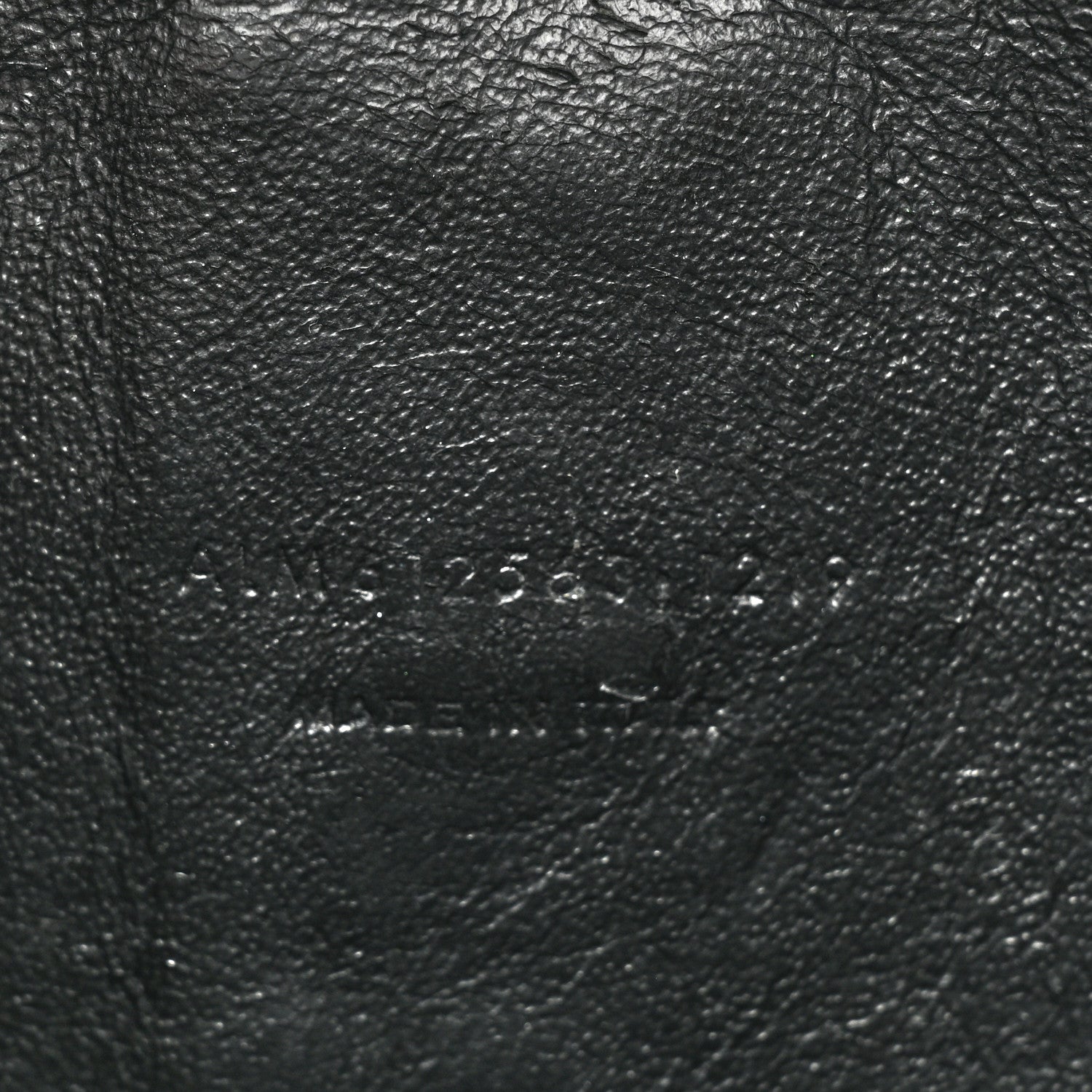 Saint Laurent Calfskin Crocodile Embossed Monogram Mini Lou Camera Bag Black 7 of 12