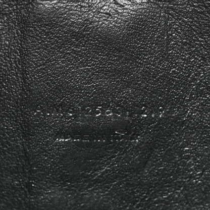Saint Laurent Calfskin Crocodile Embossed Monogram Mini Lou Camera Bag Black 7 of 12