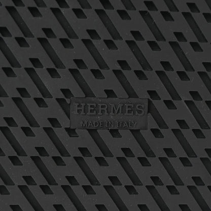 Hermes Calfskin Womens Genius Sandals 38.5 Black 7 of 10