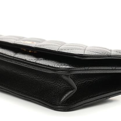 Chanel Caviar Quilted Wallet On Chain WOC Black 9 of 13