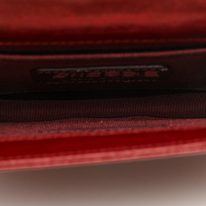 Chanel Lambskin Plexiglass Boy Brick Burgundy 5 of 10