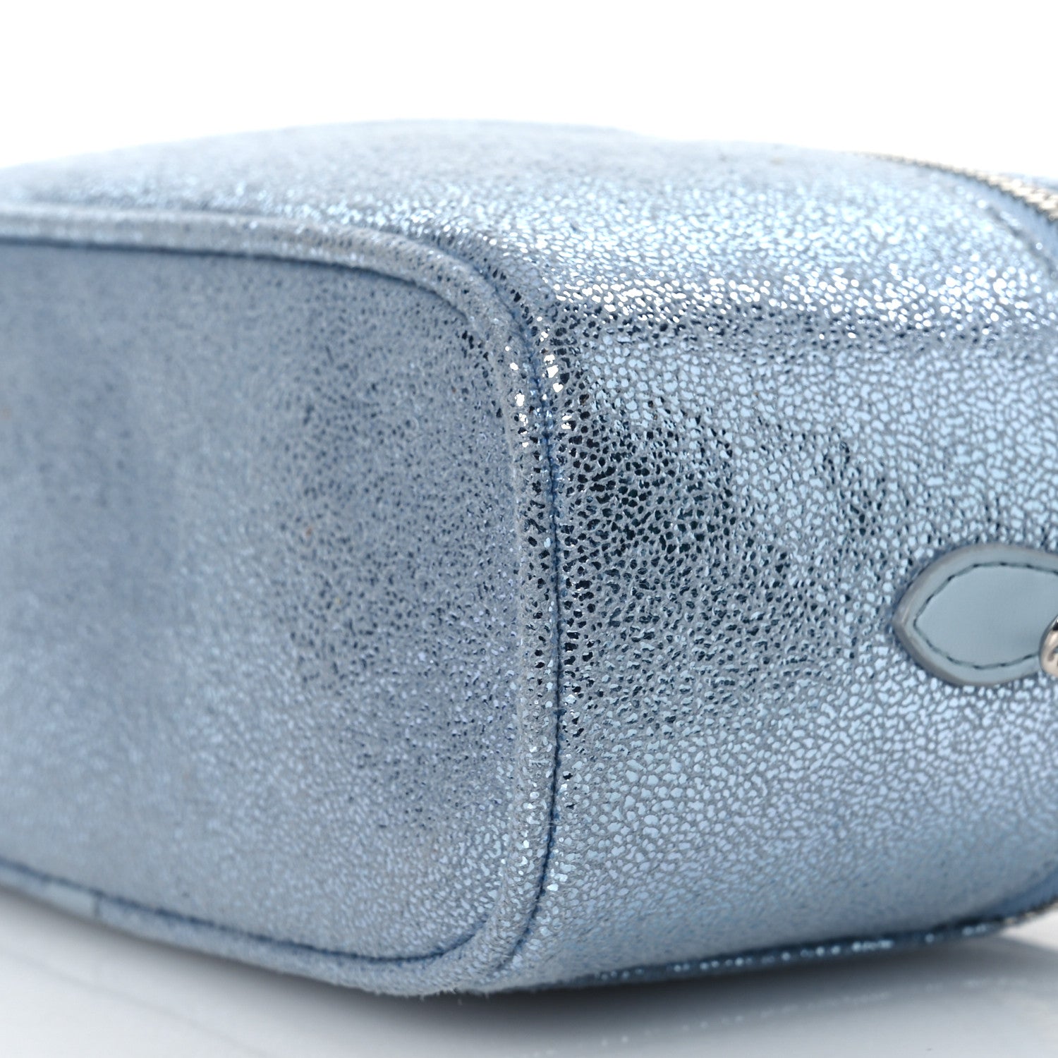 Stella McCartney Metallic Shaggy Deer Falabella Cosmetic Case Blue 10 of 11
