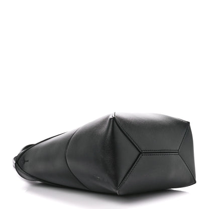 Loewe Shiny Calfskin Mini Puzzle Fold Tote Black 4 of 13