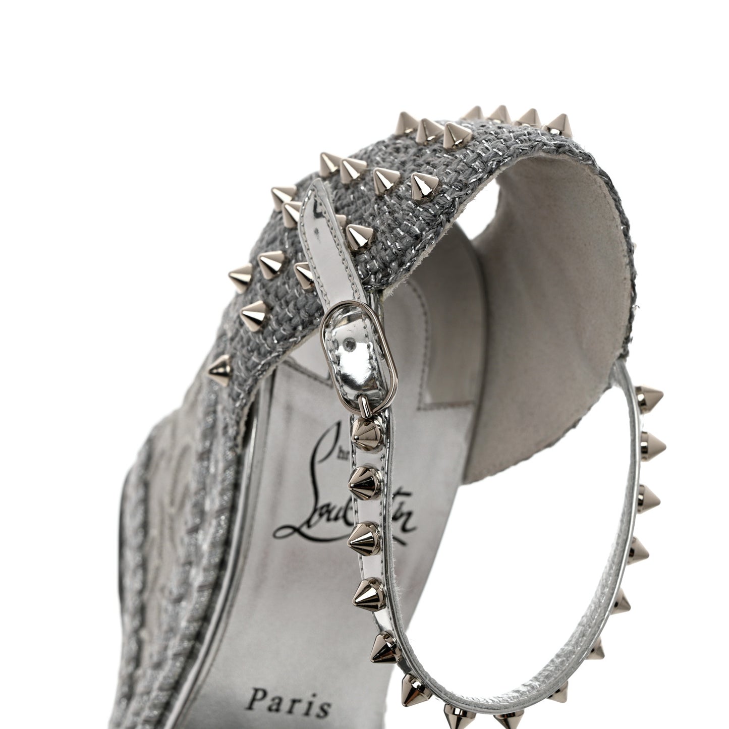 Calfskin Madmonica 120 Wedge Sandals 39 Silver