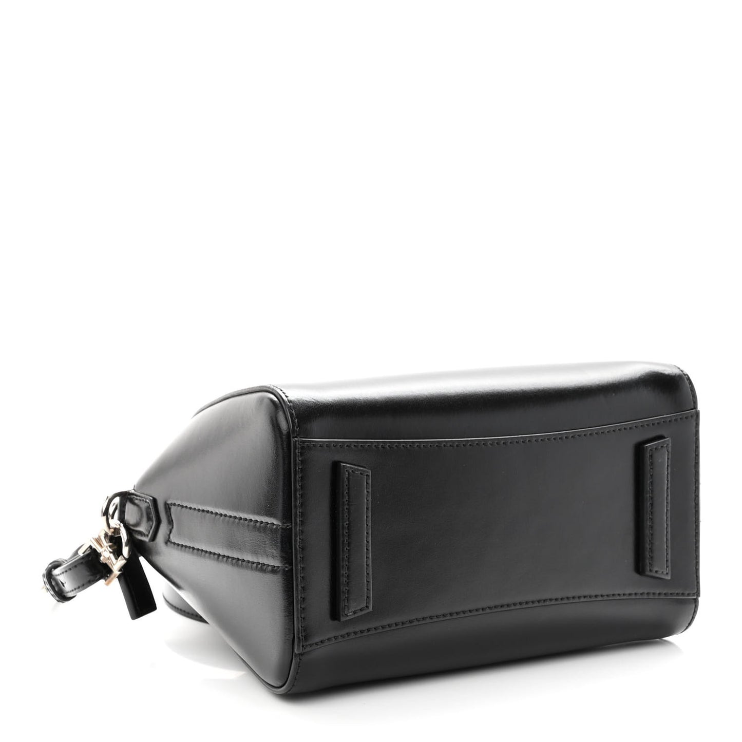 Shiny Lord Calfskin Mini Antigona Black