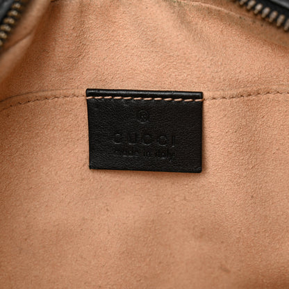 Gucci Calfskin Matelasse Small GG Marmont Chain Shoulder Bag Black 6 of 16