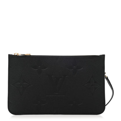 Louis Vuitton Empreinte Monogram Giant Neverfull MM Pochette Black 1 of 6