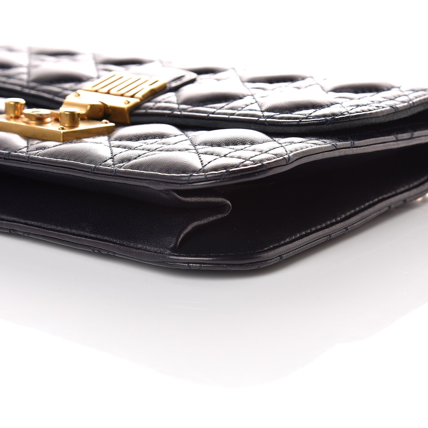 Christian Dior Lambskin Cannage Large Dioraddict Flap Bag Black 7 of 11